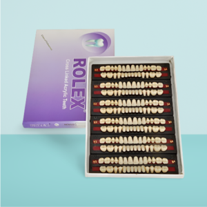 Acrylic Teeth Rolex Set of 28 Single Shade (Pack of 6 Sets)